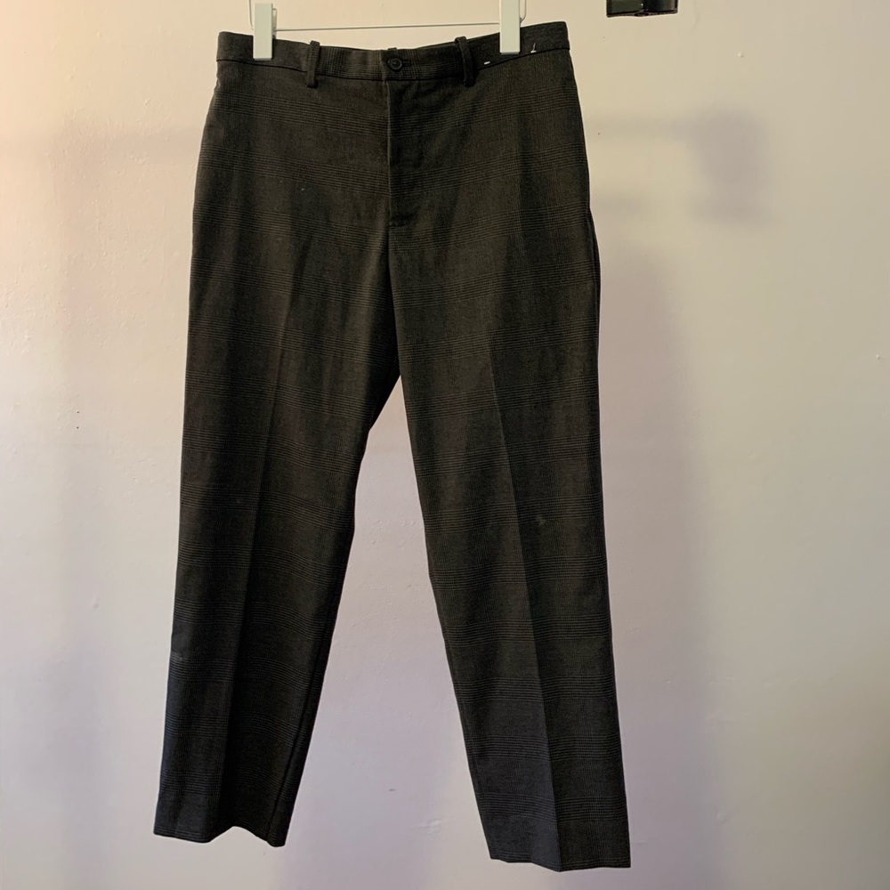 Uniqlo easy pants - grey checkered